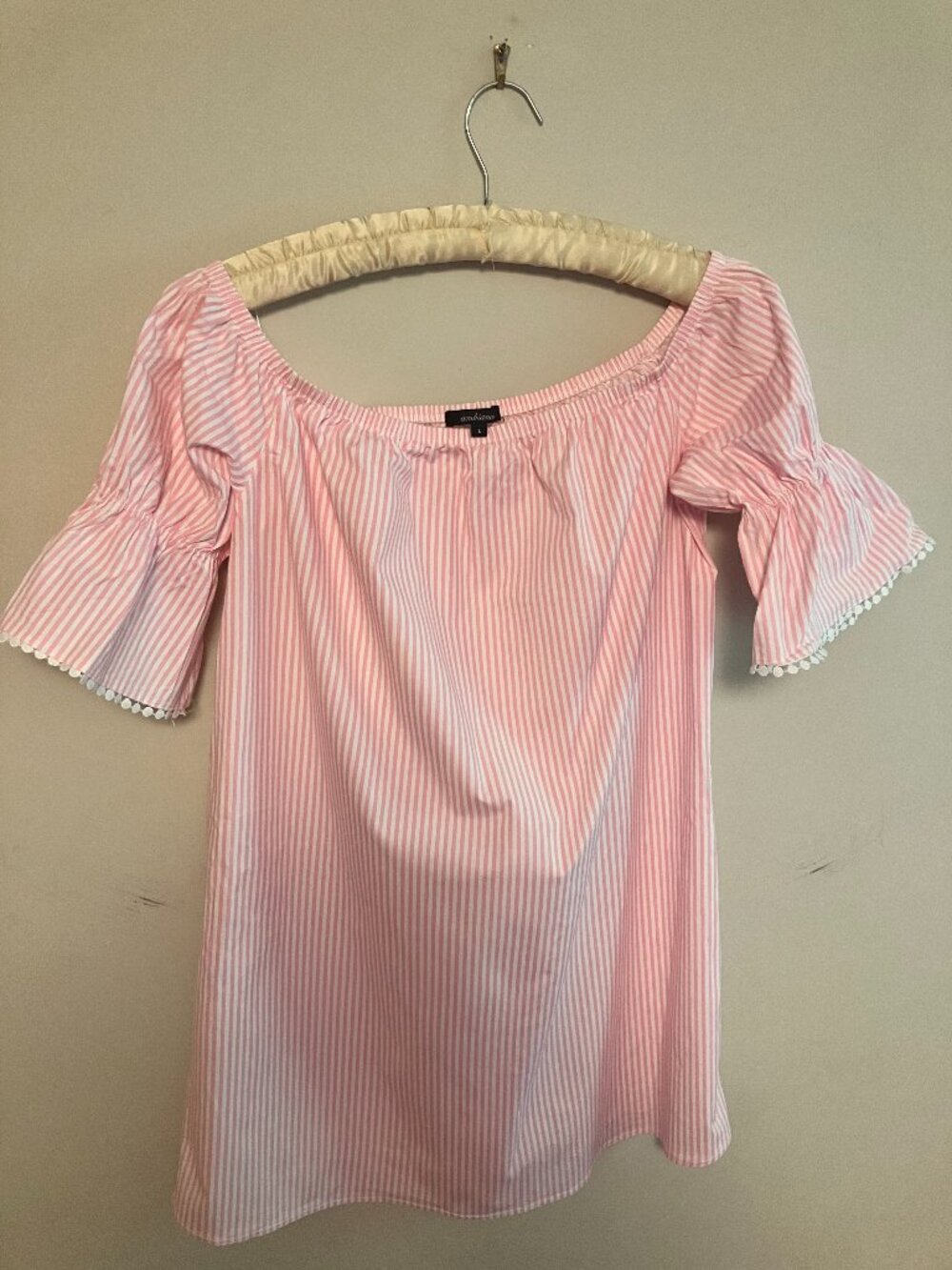 Ambiance Pink & White Striped Mini Dress